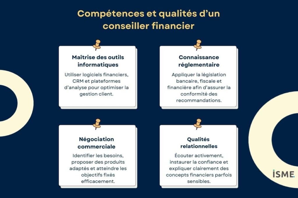 Compétences et qualités d'un conseiller financier