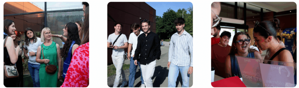Étudiants de l'ISME Nantes lors de leur arrivée à la cérémonie de remises des diplômes 2024