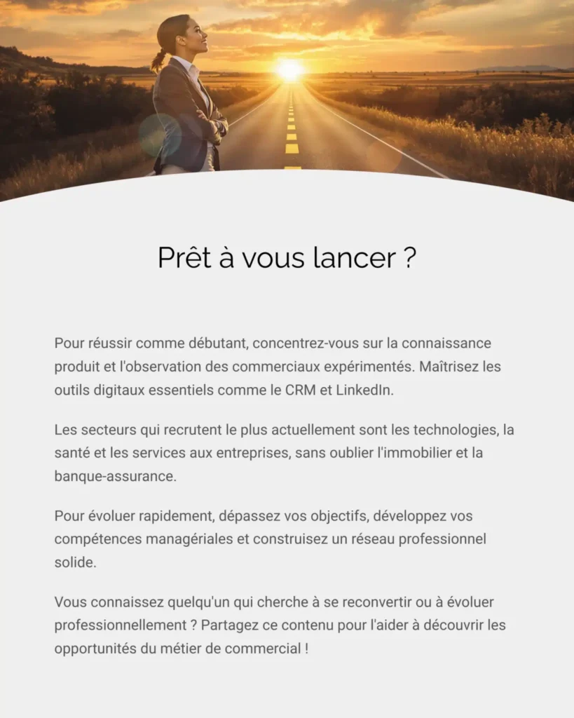 Est-ce que vous êtes prêt à vous lancer dans le métier de commercial ?