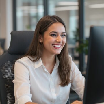 Un Assistant de gestion plutôt jeune et ravi de faire son travail