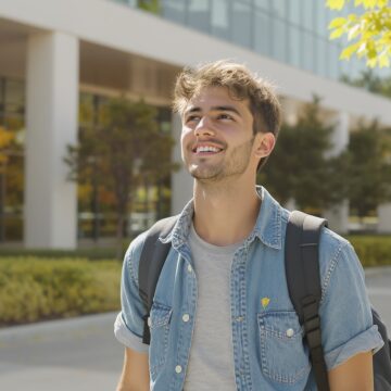 Un étudiant en train d'essayer de trouver un stage