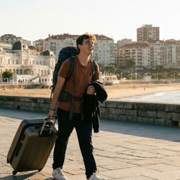 Un étudiant qui fait ses études à l'étranger