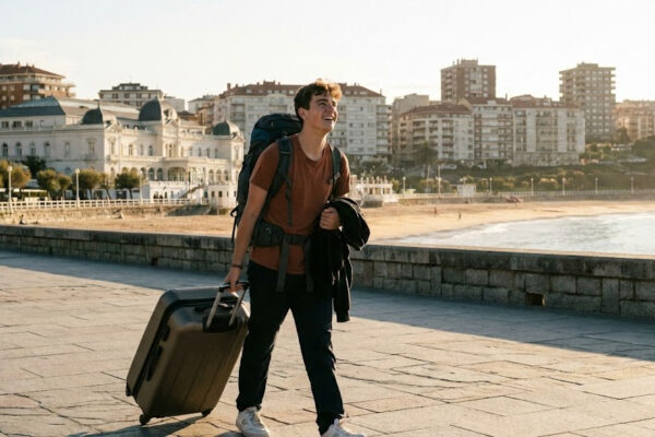 Un étudiant qui fait ses études à l'étranger