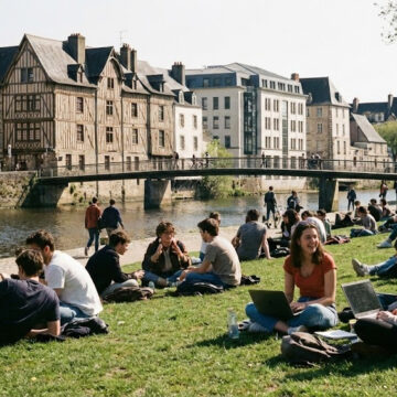 Des étudiants à Rennes