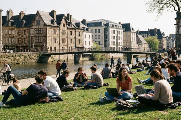 Des étudiants à Rennes