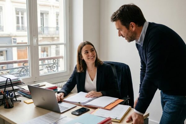 Une assistante ayant obtenu son BTS GPME