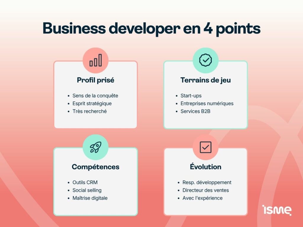 Business developer en 4 points
